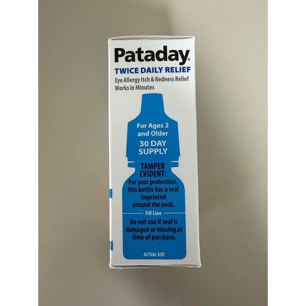 Pataday Twice Daily Relief Eye Allergy Itch & Redness Relief 5ml Exp 01/2027